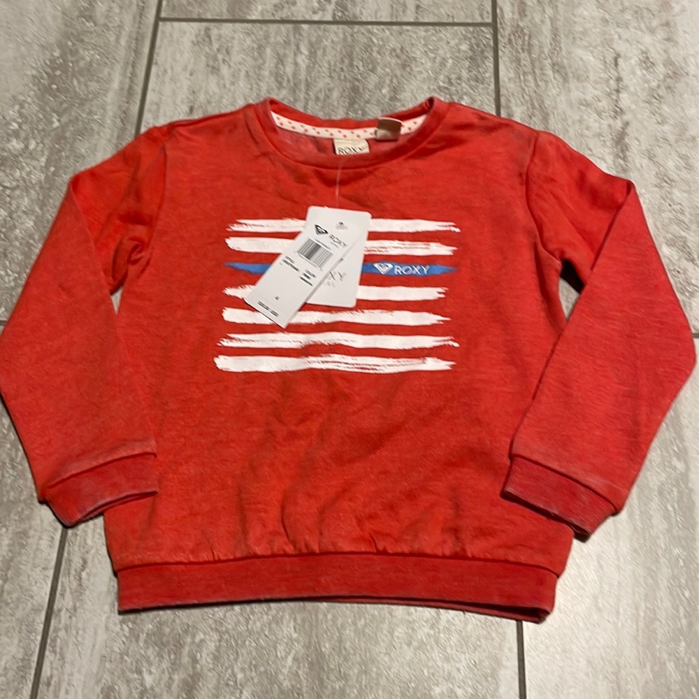 RoxyRed/orange,size 4 sweater for girls